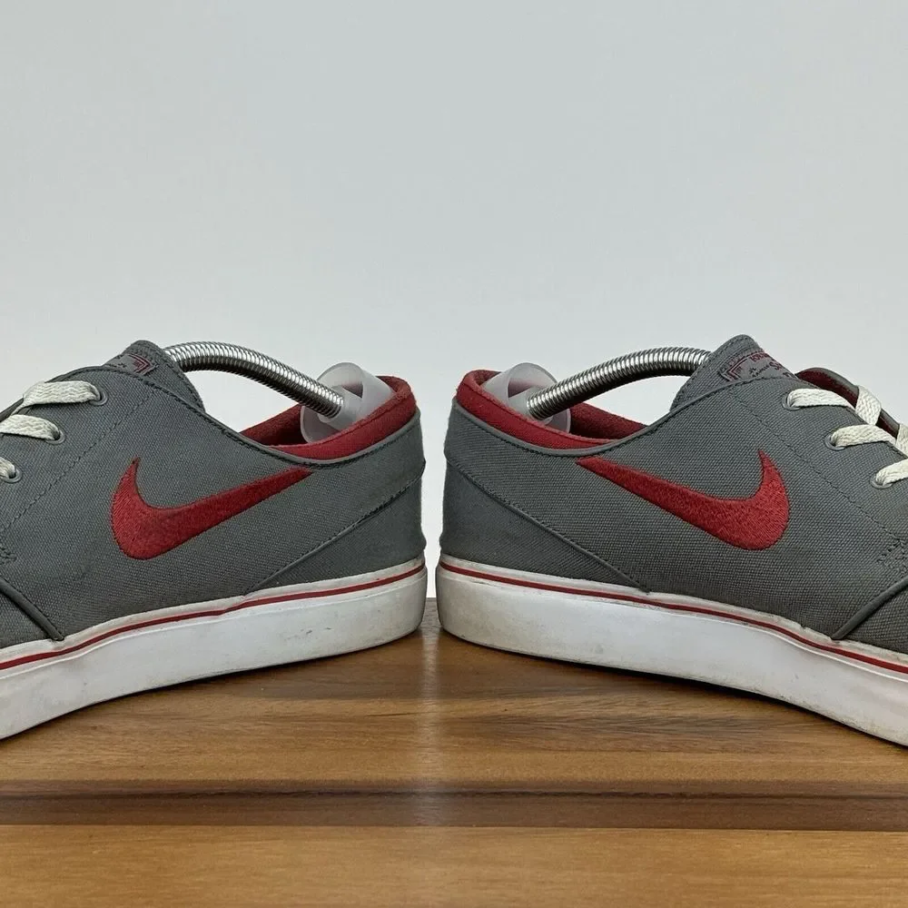 Mens SB Zoom Stefan Janoski Gray‎ Canvas Casual Skateboarding Sneakers Size 13 D